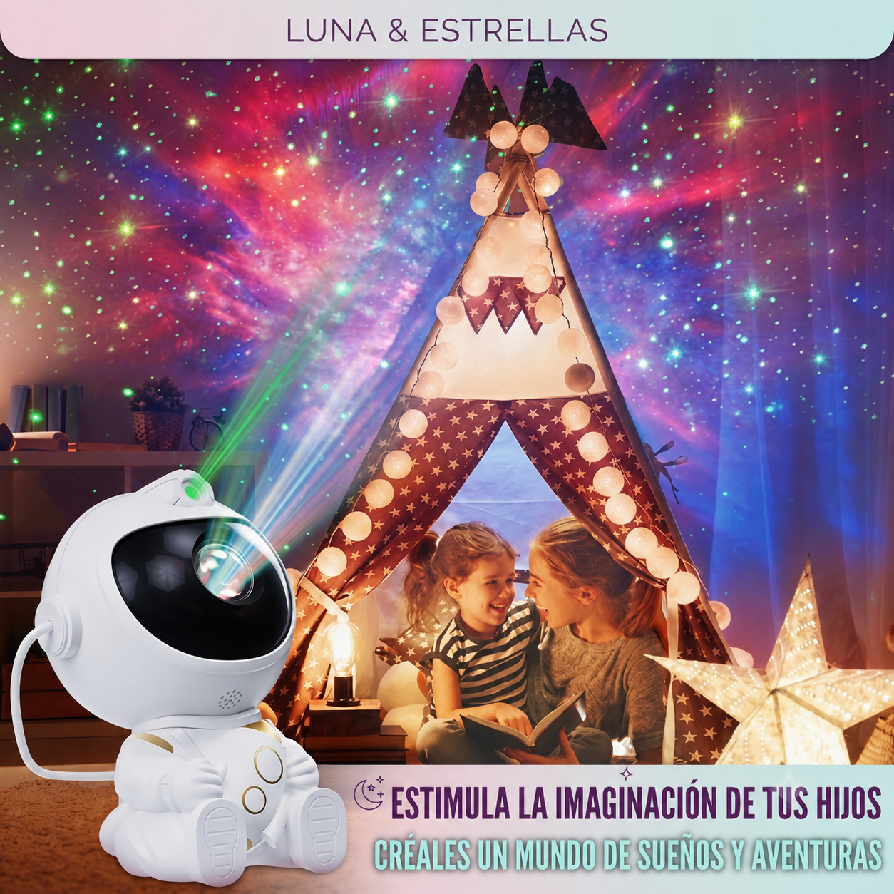 Proyector de Galaxia Astronauta LED
